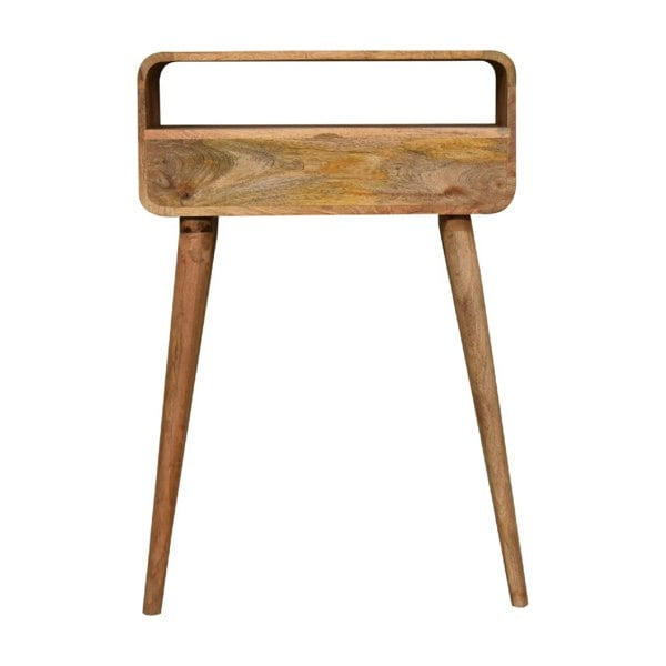 Artisan Furniture Mini Curved Oak-ish Console Table
