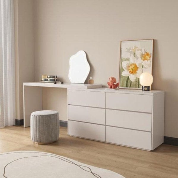 Nevada Dressing Table with Sideboard & Stool - 120cm sideboard