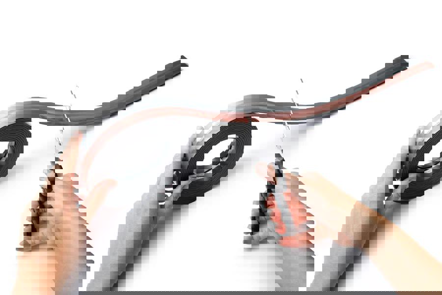 Durable DURAFIX ROLL Magnetic Clip Strip with Self Adhesive Backing | 5m | Black