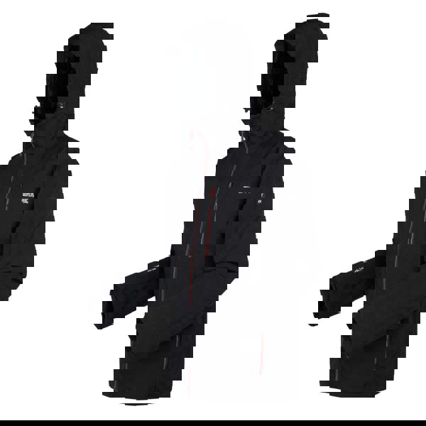 Regatta Mens Wentwood IX 3 in 1 Jacket - Black/Red Ochre - 