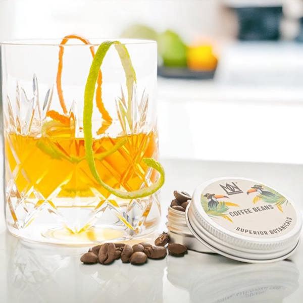 A Glass of Rum Infused with Natural & Noble Coffee Beans