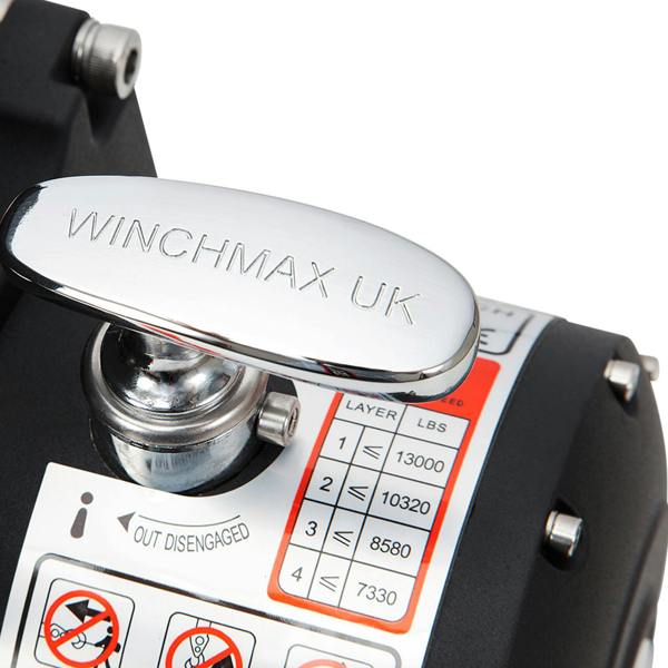 Winchmax 13,500lb (6,123kg) 12V Military Grade Winch 25m x 10mm Armourline Rope Remotes