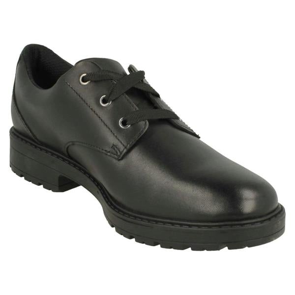 Clarks Girls Clarks Lace Up School Shoes Dempster Lace Y