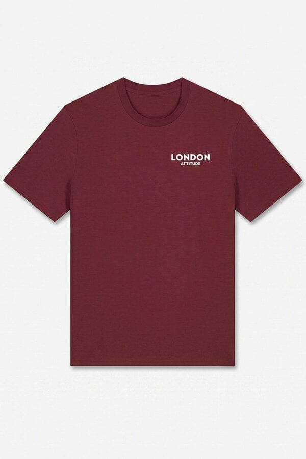 London Attitude Athletics Premium Graphic T-Shirt in White Print