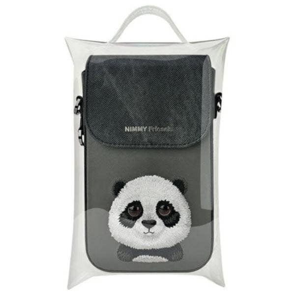 Nimmy Friends Big Eyed Pet 2.0 Panda Phone Bag Black - N-XDY-SJB-06