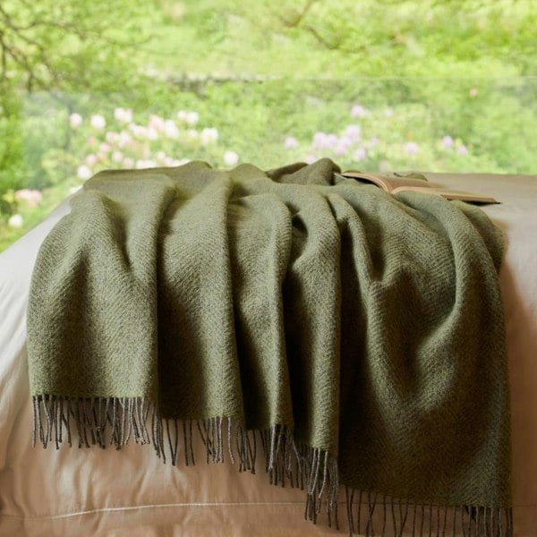 Tweedmill Beehive 100% Wool XL Blanket/Throw Made In The UK