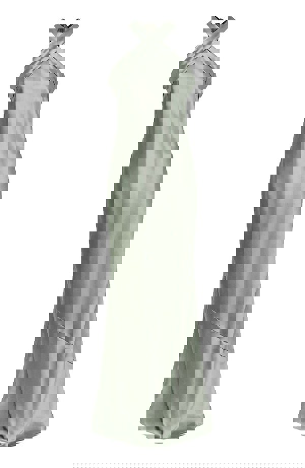 Rewritten London Roma Dress in Sage Green Satin