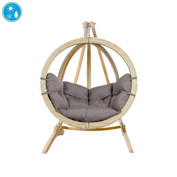 Amazonas Globo Hanging Egg Chair & Stand Set - Taupe
