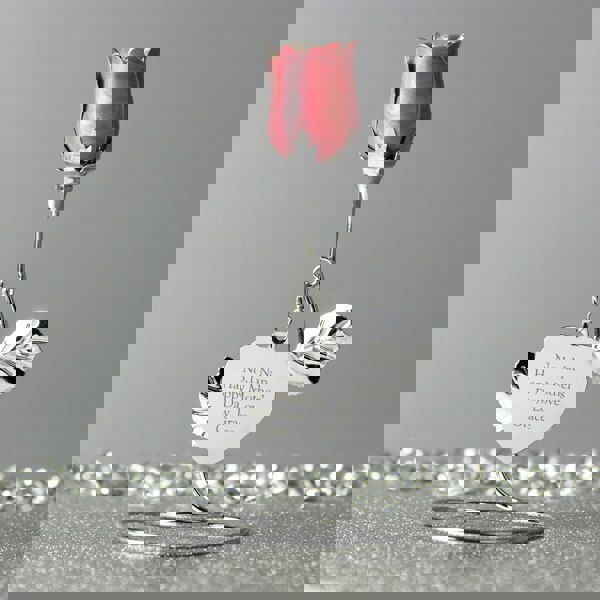 Personalised Memento Company Personalised Free Text Pink Rose Bud Ornament