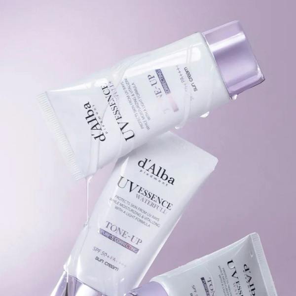 D'ALBA Waterfull Purple Correcting Tone-Up Sunscreen 50ml