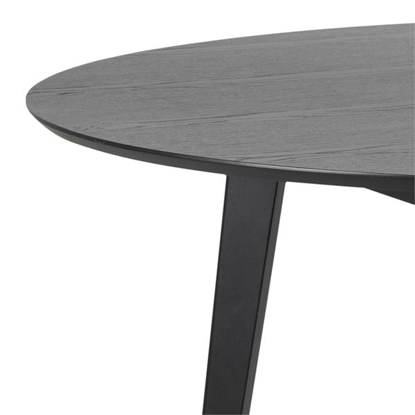 Furniture To Go Roxby Round Dining Table in Black 140x76cm