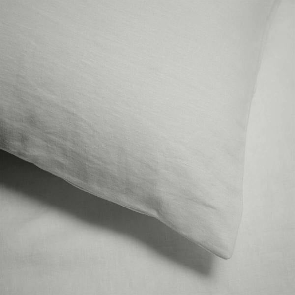 Natural French Linen Pillowcases close-up detail 2 | Soak and Sleep