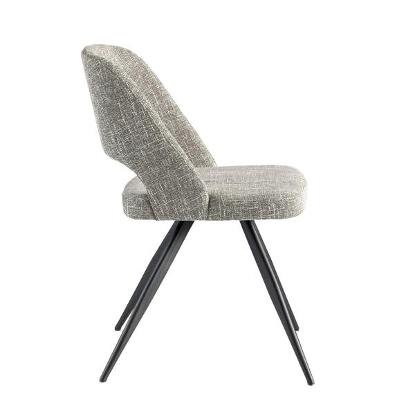 Angel Cerdá Grey Fabric Swivel Chair 4010