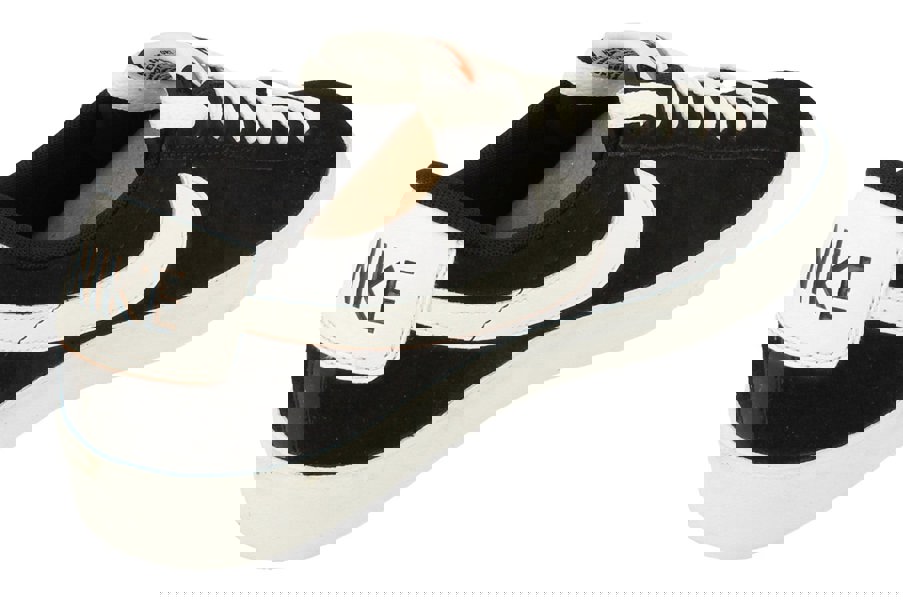 Nike Blazer Low PRM VNTG Suede Mens Trainers 538402  004 - Black White 004 - Photo 2