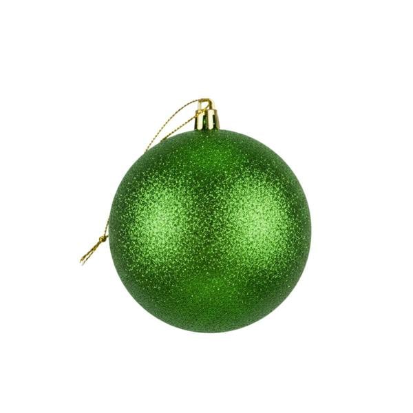 25cm Dark Green Glitter Christmas Bauble for Tree, Home and Seasonal Decorative Displays image 1