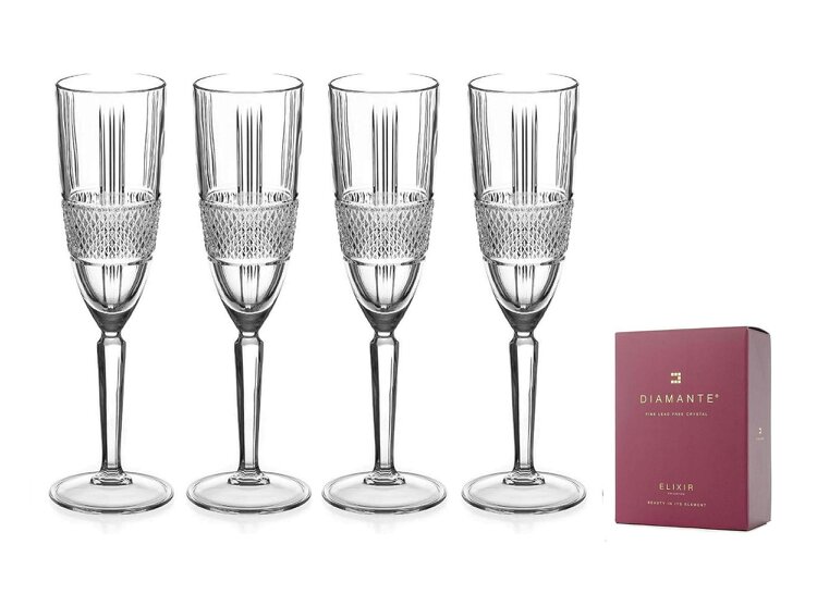 Champagne Flutes  ‘Ava’ - Set of 4