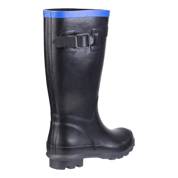 Cotswold Fairweather Rubber Black/Blue Wellington Boots