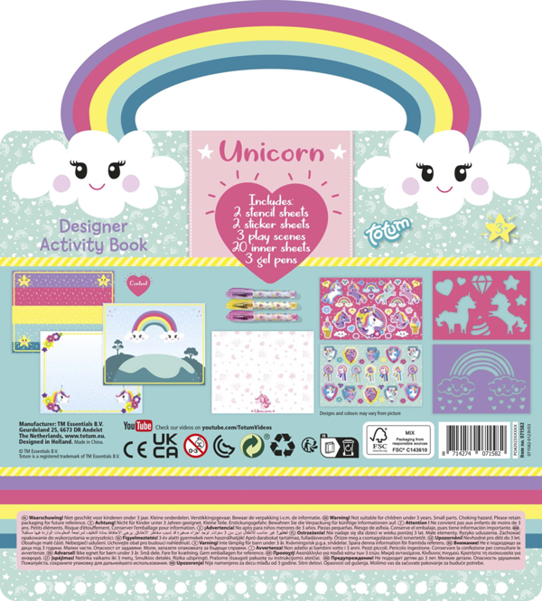 Totum Unicorn Designer Acitvity Book
