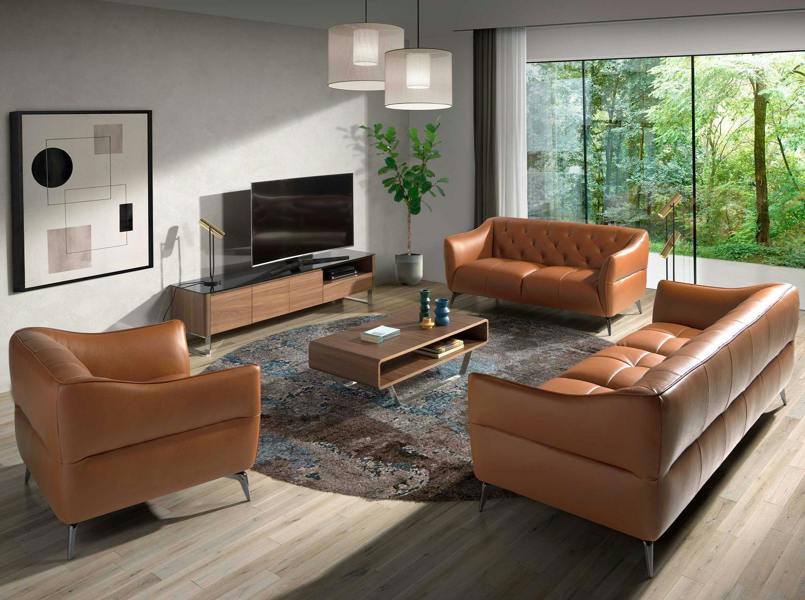 Angel Cerdá Rectangular Coffee Table Walnut and Chrome-plated Steel 2002
