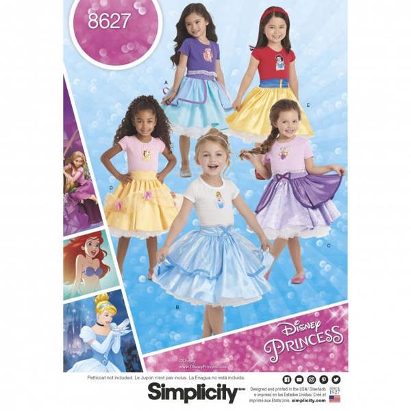 Simplicity Sewing Pattern 8627, Costumes for Kids, A (3-4-5-6-7-8) - Intermediate