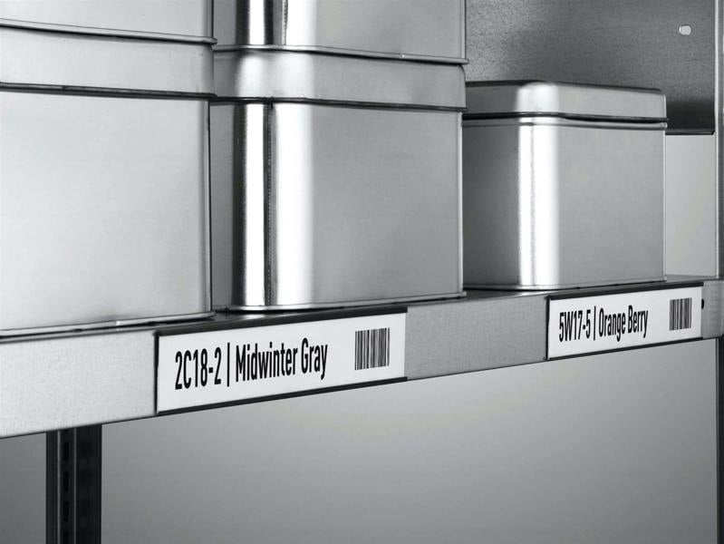 Durable Magnetic C Channel Ticket Lable Holders | 5 Pack | 200 x 40mm | Black