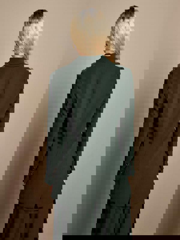 GWD Winter Taylor Green Velvet Trim Jacket