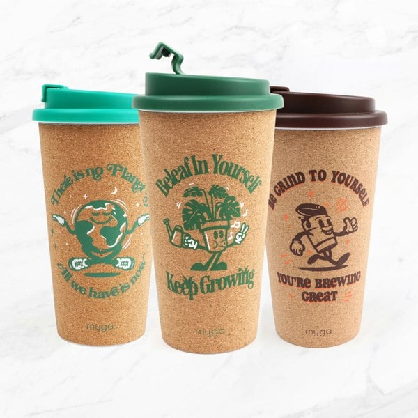 Myga Double-Walled Cork Travel Cup