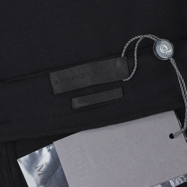 Alexander McQueen skinny fit trousers in a black jersey fabric