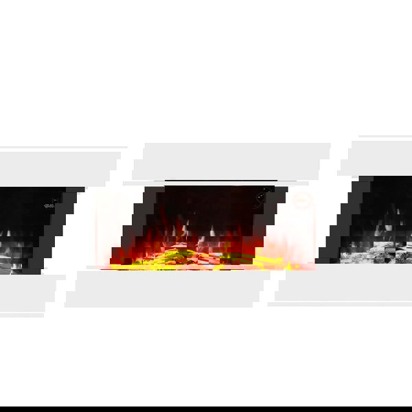 52 Inch Electric Wall Mounted FirePlace H Shape 2kW Heating Fireplace Remote control Fireplace Suites Living and Home