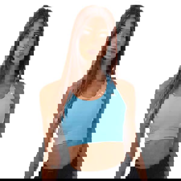 Adidas Womens/Ladies Ultimate Run Medium Support Sports Bra - Blue