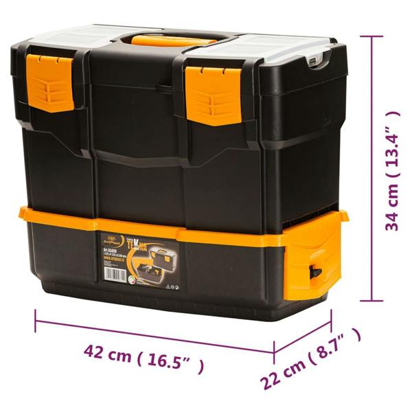 Berkfield Tool Box 420x220x340 mm PP