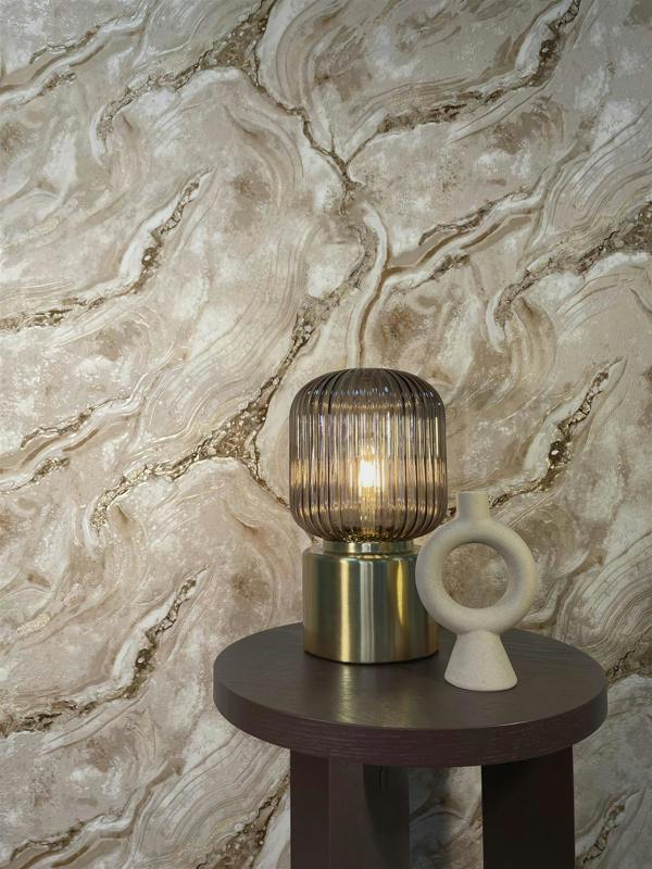 Palmetto Agate Wallpaper - Taupe