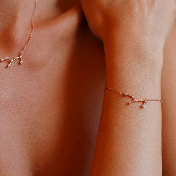 Gold Trip Virgo Zodiac Constellation Bracelet