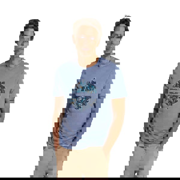 Animal Mens Jacob Organic T-Shirt - Blue