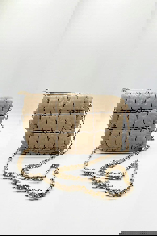 SVNX Soft Faux Leather Quilted Bag