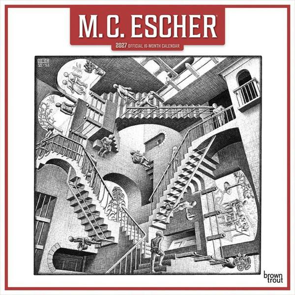 M C Escher Calendar 2027, Wall Calendars, Month To View, Art, Gift