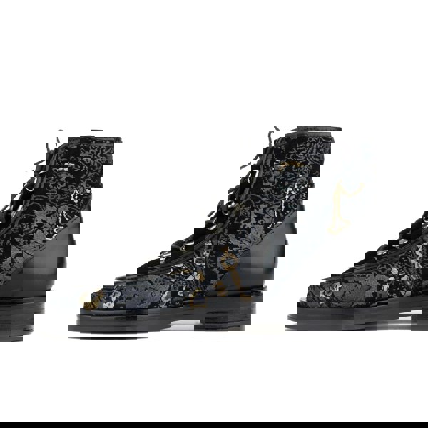 Embassy London Hedera - Black & Grey & Gold - Women's Suede Alpine Boot