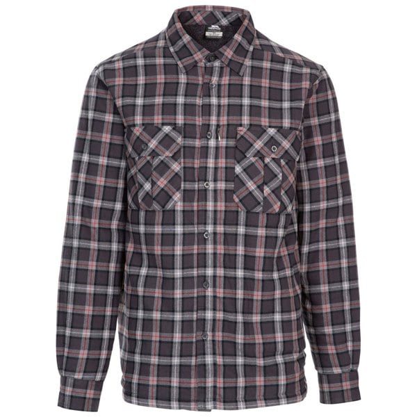 Trespass Mens Rapeseed Check Shirt - Dark Grey