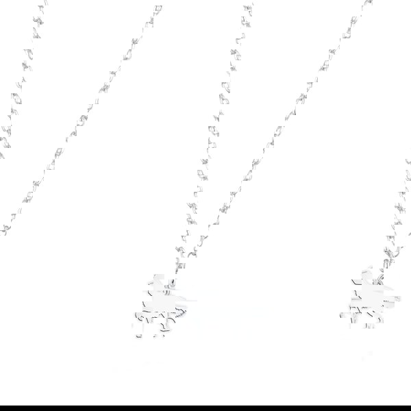 English Setter Silhouette Silver Necklace - Personalised - MYLEE London
