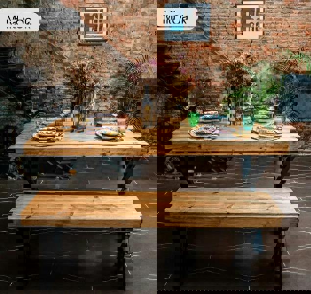 TRL Furniture Chunky and Sturdy Dining Table