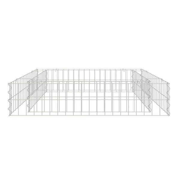 Berkfield Gabion Raised Bed Galvanised Steel 100x100x20 cm