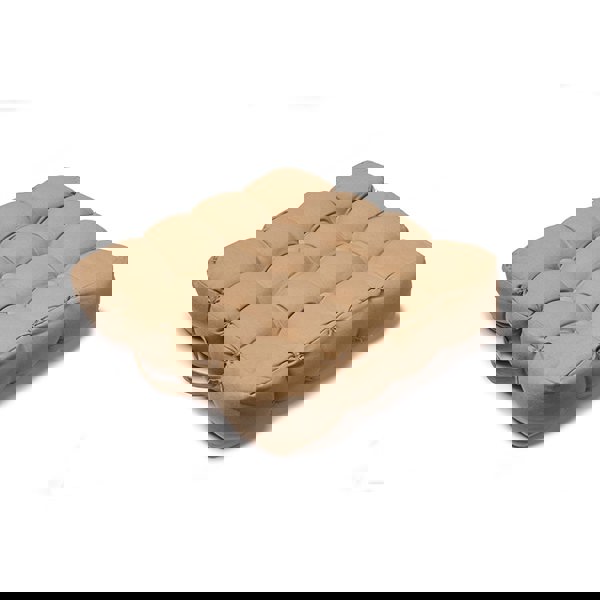 Snug City Quilted 9 Button Seat Pad Cushion Booster 100% Cotton Cover 45cm Square