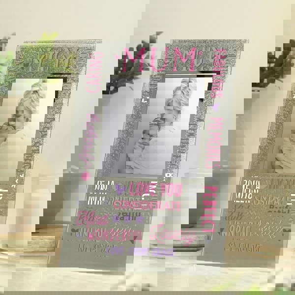 Personalised Memento Company Personalised Mum Glitter Frame