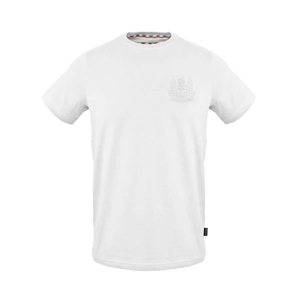Aquascutum Unisex Adult Logo Crew Neck Regular T-Shirt - White - 