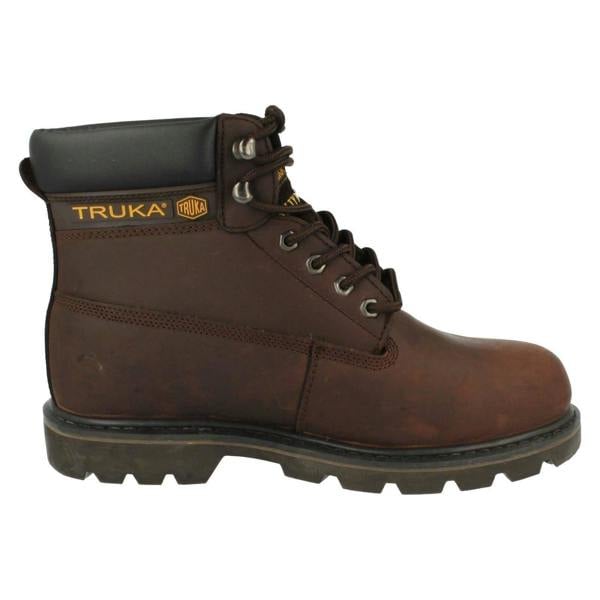 Truka Unisex Truka Lace Up Steel Toe Cap Boots WL02
