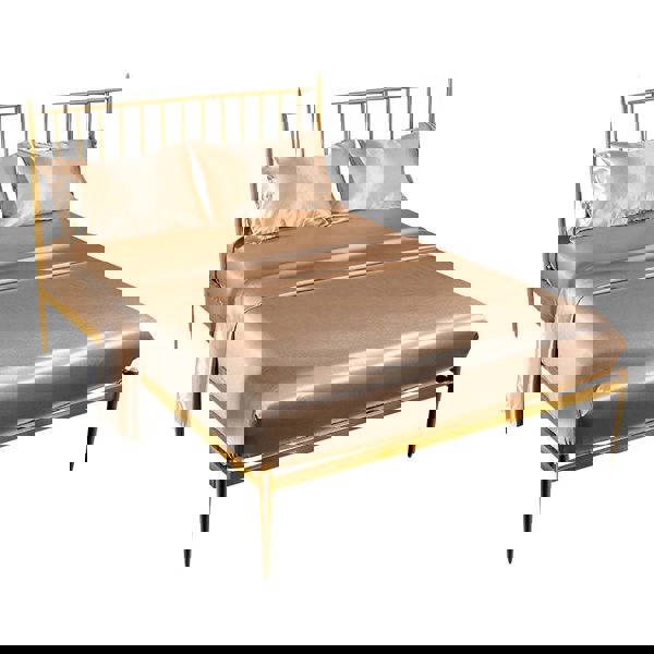 Anycozy Fitted Sheet Twin Size Camel Luxury Silky Beddings Set with Pillow Cases