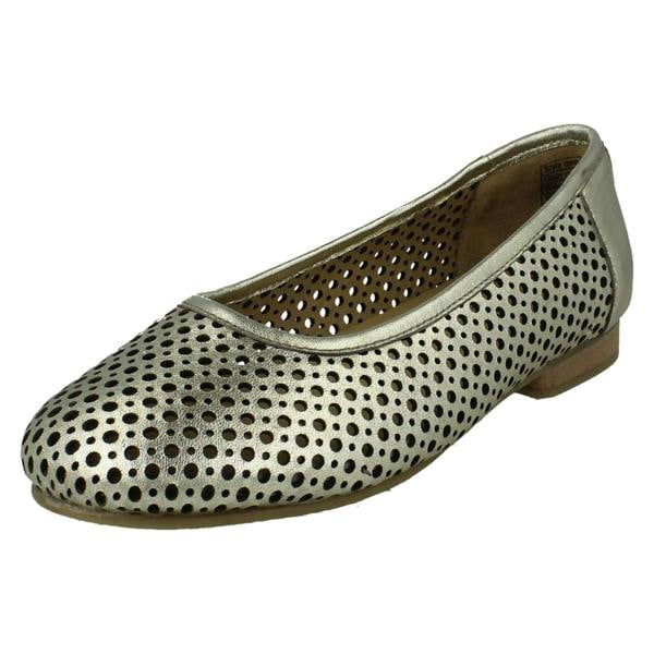 DB Shoes Ladies DB Shoes Wide Fit Ballerina Style Shoes Emmental