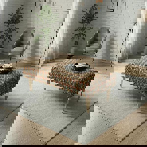 Modern Rectangular Non - Storage Ottoman Seating Stool for UK Homes - ISTOOLS