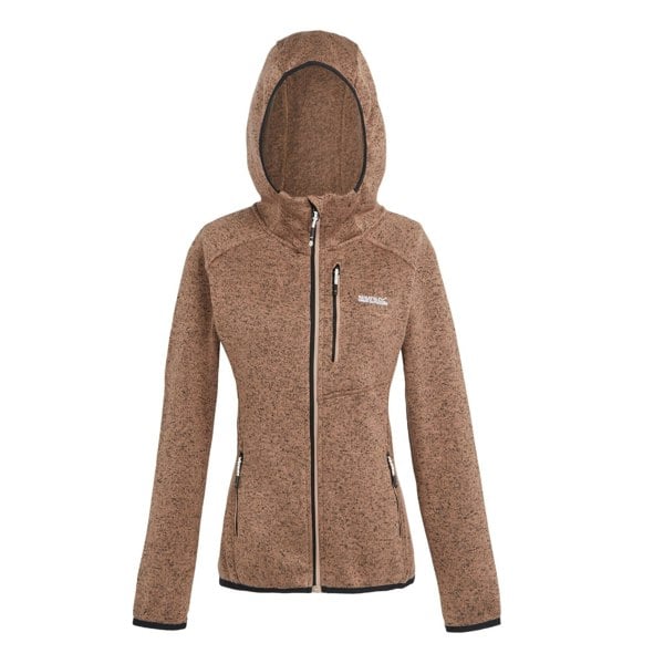 Regatta Women's Newhill Marl Hooded Fleece Jacket - Warm Taupe