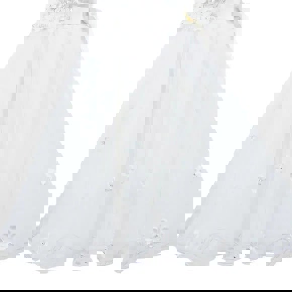 Daisy Dress in  white skirt close up